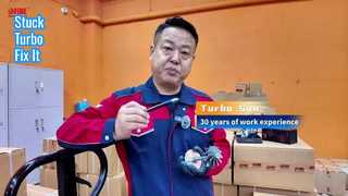 O que devo fazer se meu turboalimentador, que não é usado há muito tempo, parar de girar?